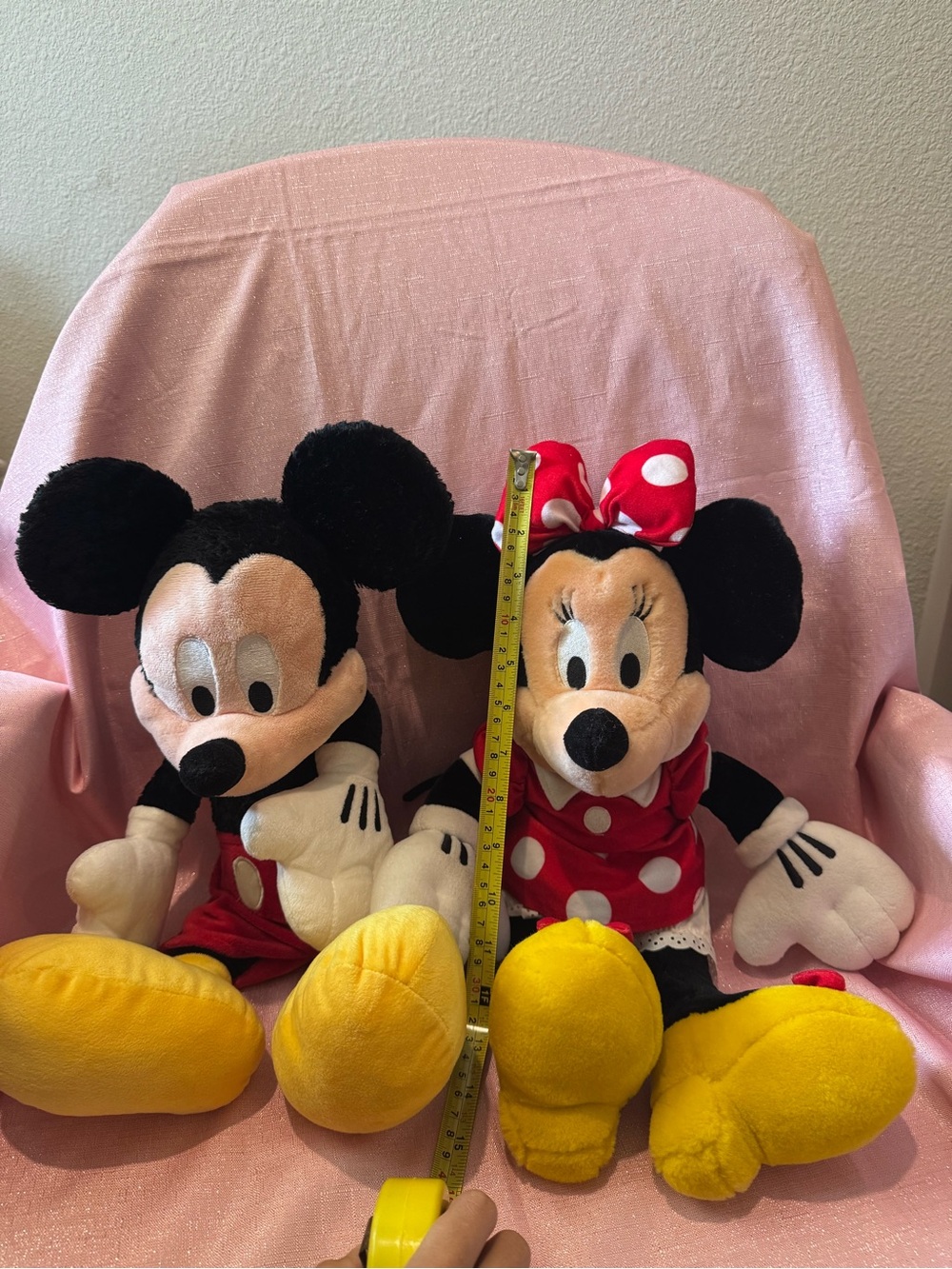 Disney Mickey and Minnie Mouse plush toys
